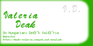 valeria deak business card